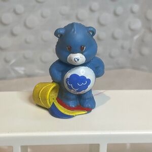 Vintage 1985 🌧️Care Bears Grumpy Bear with 🌈rainbow paint bucket